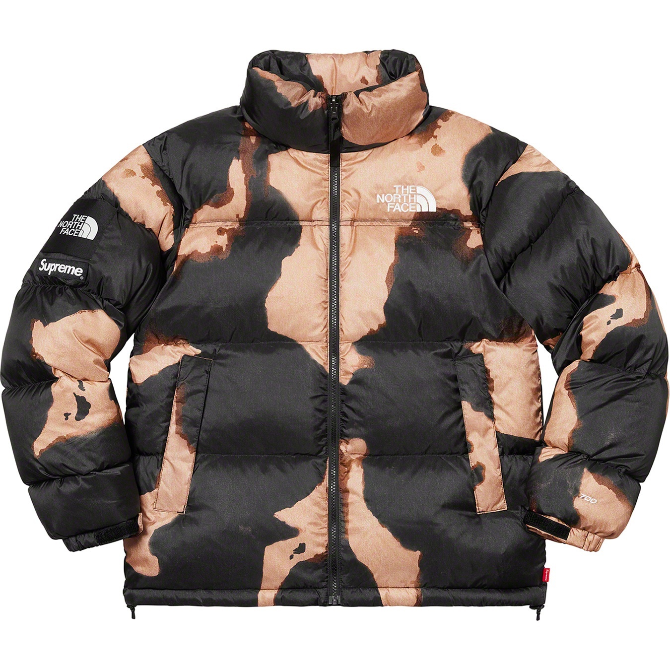 Supreme®/The North Face® Bleached Denim Print Nuptse Jacket view 7